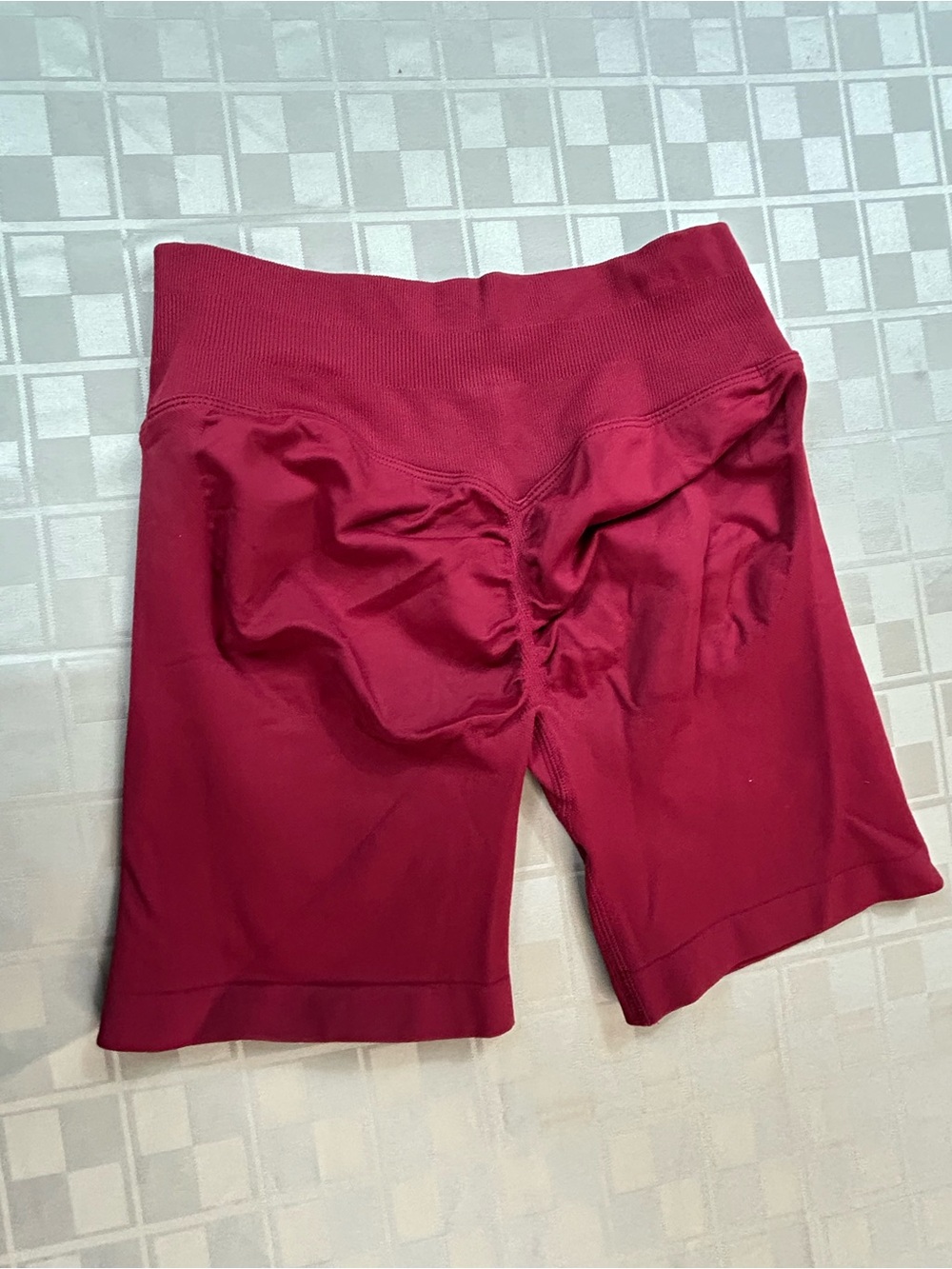 Activewear | Small | Red | Booty Scrunch Yoga Gym Shorts